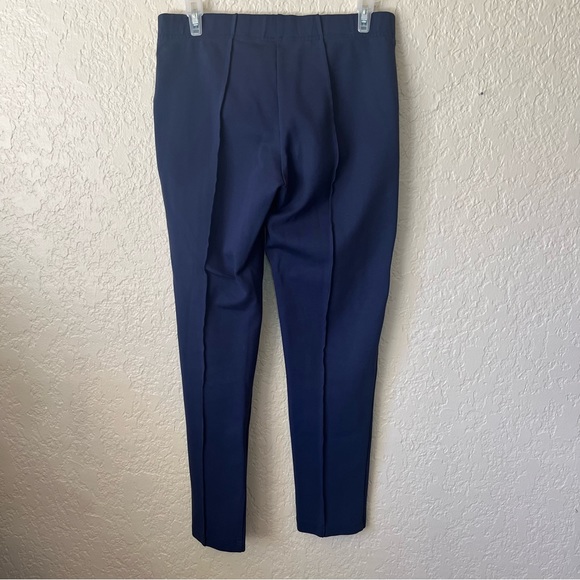 Lilly Pulitzer Blue Ponte Pants Stretch Navy Pull On Travel Trousers Size Small - Picture 5 of 9